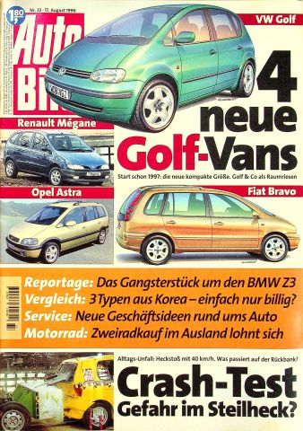 Deckblatt Auto Bild (33/1996)